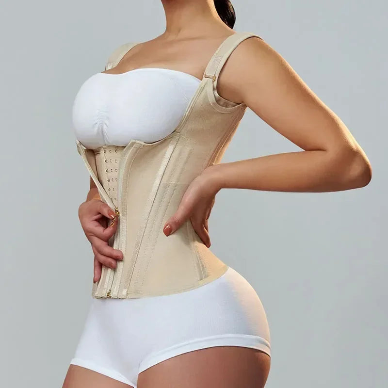 Fajas Colombianas Body Shaper Shapewear Women Vest Tops Double Compression Waist Trainer Corset