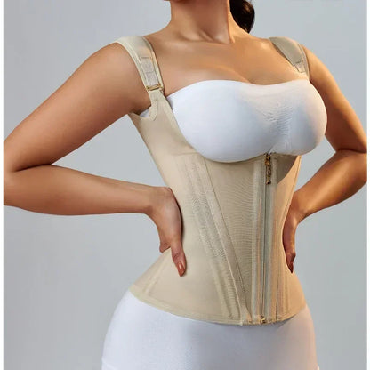 Fajas Colombianas Body Shaper Shapewear Women Vest Tops Double Compression Waist Trainer Corset