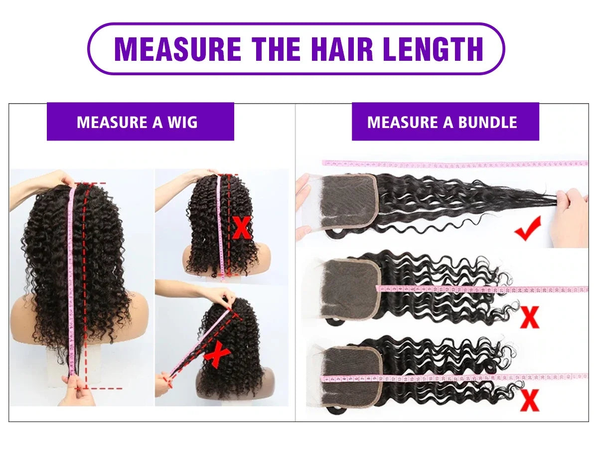 250 Density HD 13X6 Transparent Deep Water Wave Curly Human Hair