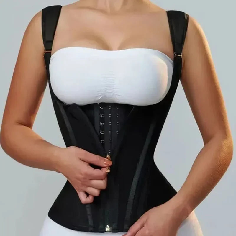 Fajas Colombianas Body Shaper Shapewear Women Vest Tops Double Compression Waist Trainer Corset