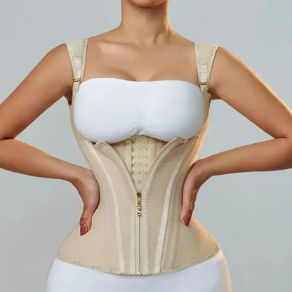 Fajas Colombianas Body Shaper Shapewear Women Vest Tops Double Compression Waist Trainer Corset