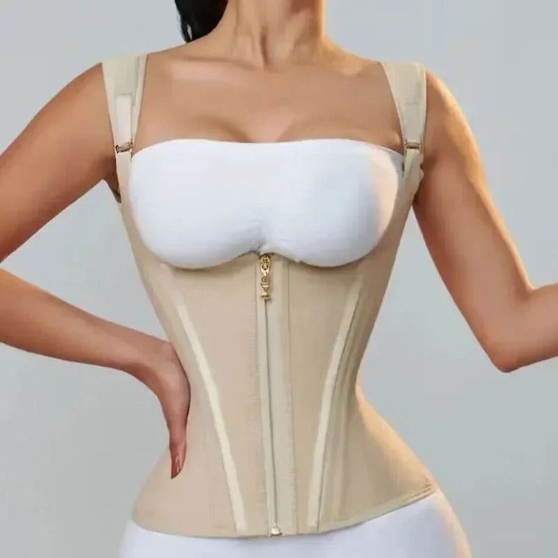 Fajas Colombianas Body Shaper Shapewear Women Vest Tops Double Compression Waist Trainer Corset