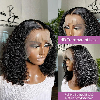 Links Short Bob Wigs Water Curly 13x4 13x6 HD Lace Front Human Hair For Women 250% Brazilian Deep Wave 5x5 Lace