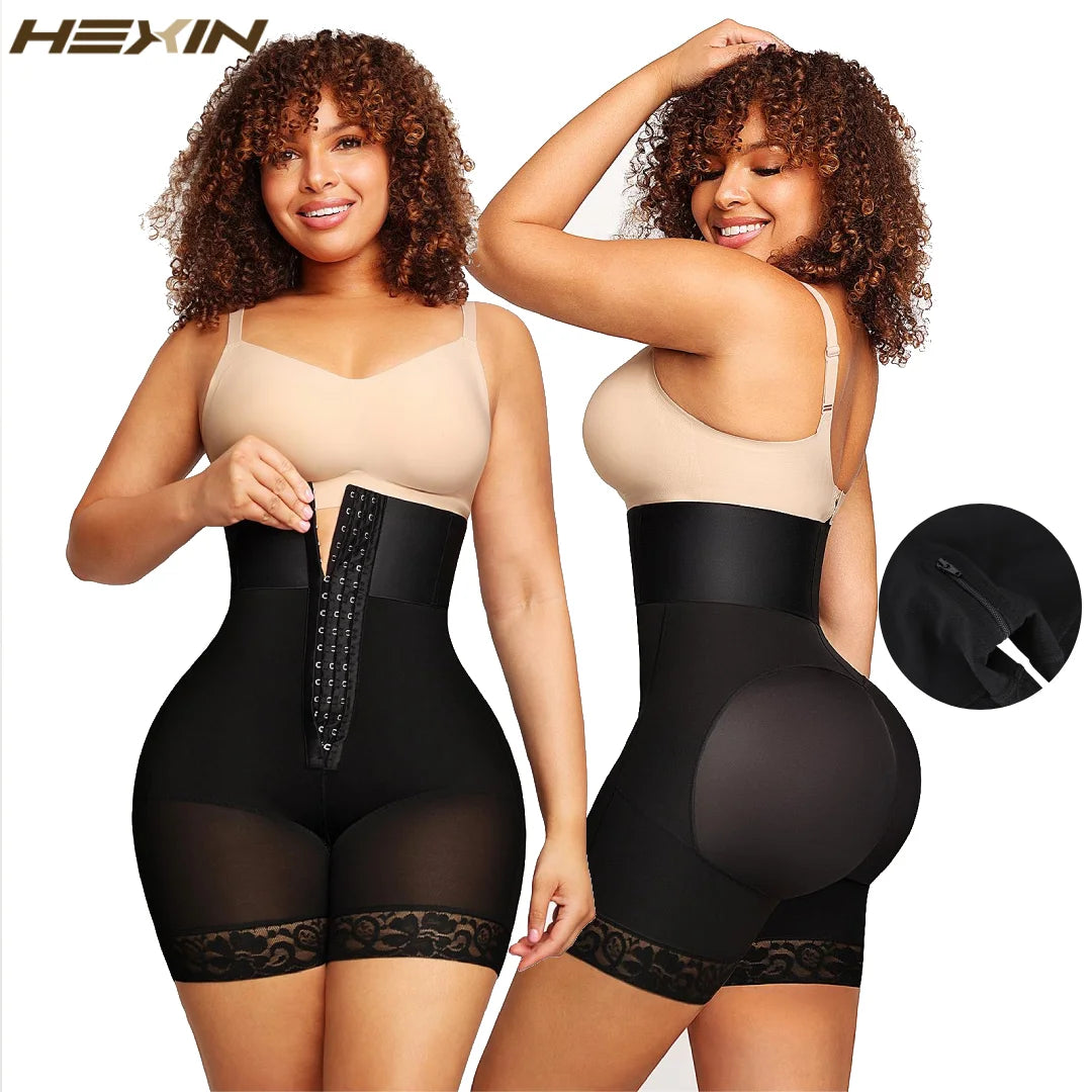 Women Waist Slimming Corset High Waist Body Shaper Panties BBL Shorts Fitness Waist Trainer Butt Lifter Slim Shapewear