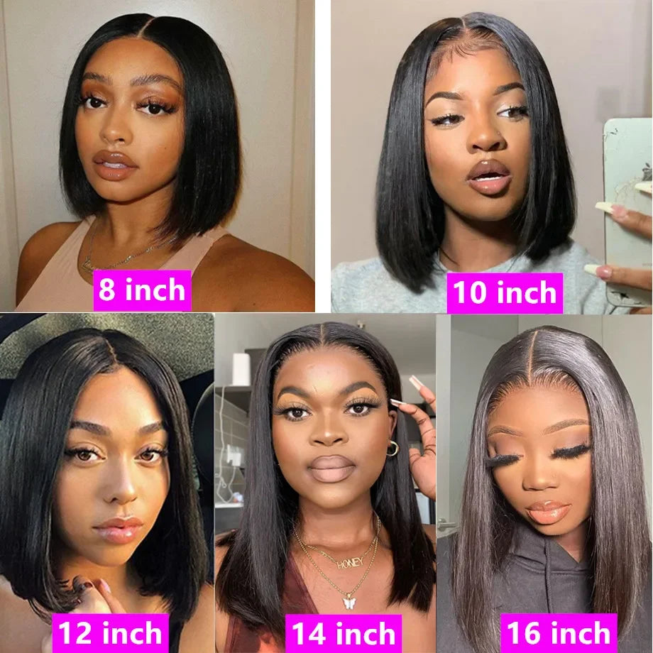 13x4 13x6 HD Bone Straight Lace Frontal Human Hair Brazilian 100%