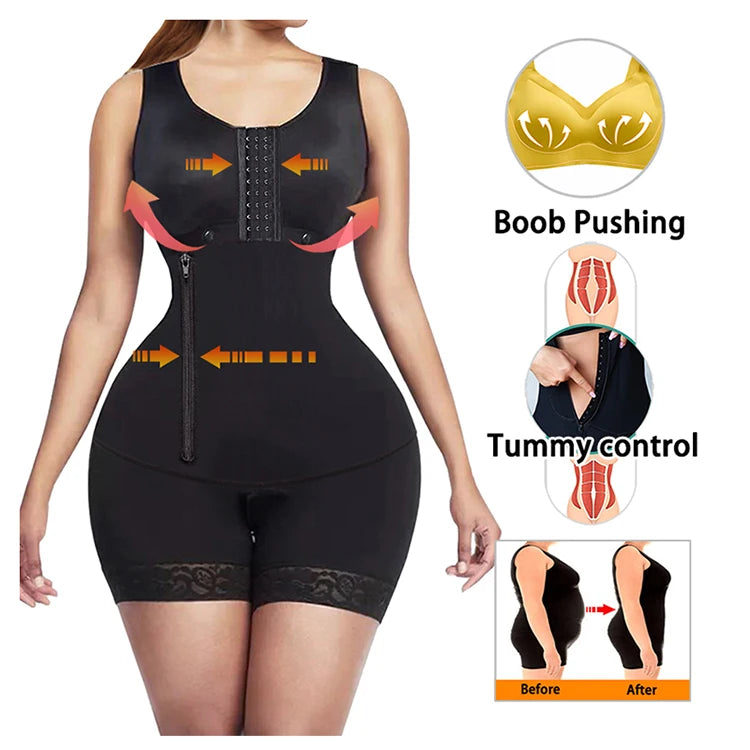 Body Shaper Faja Bodysuit Corset Top Bustier Original Colombian