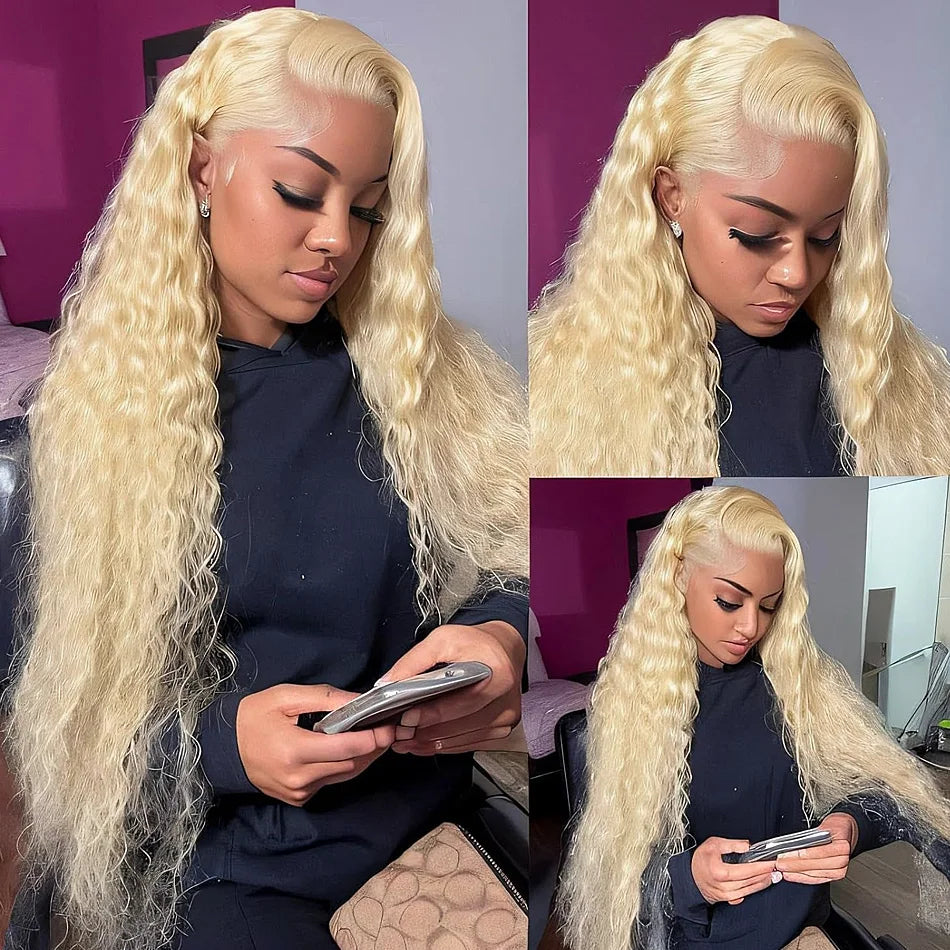 Honey Blonde Deep Lace Front Wigs