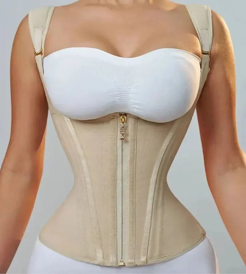 Fajas Colombianas Body Shaper Shapewear Women Vest Tops Double Compression Waist Trainer Corset