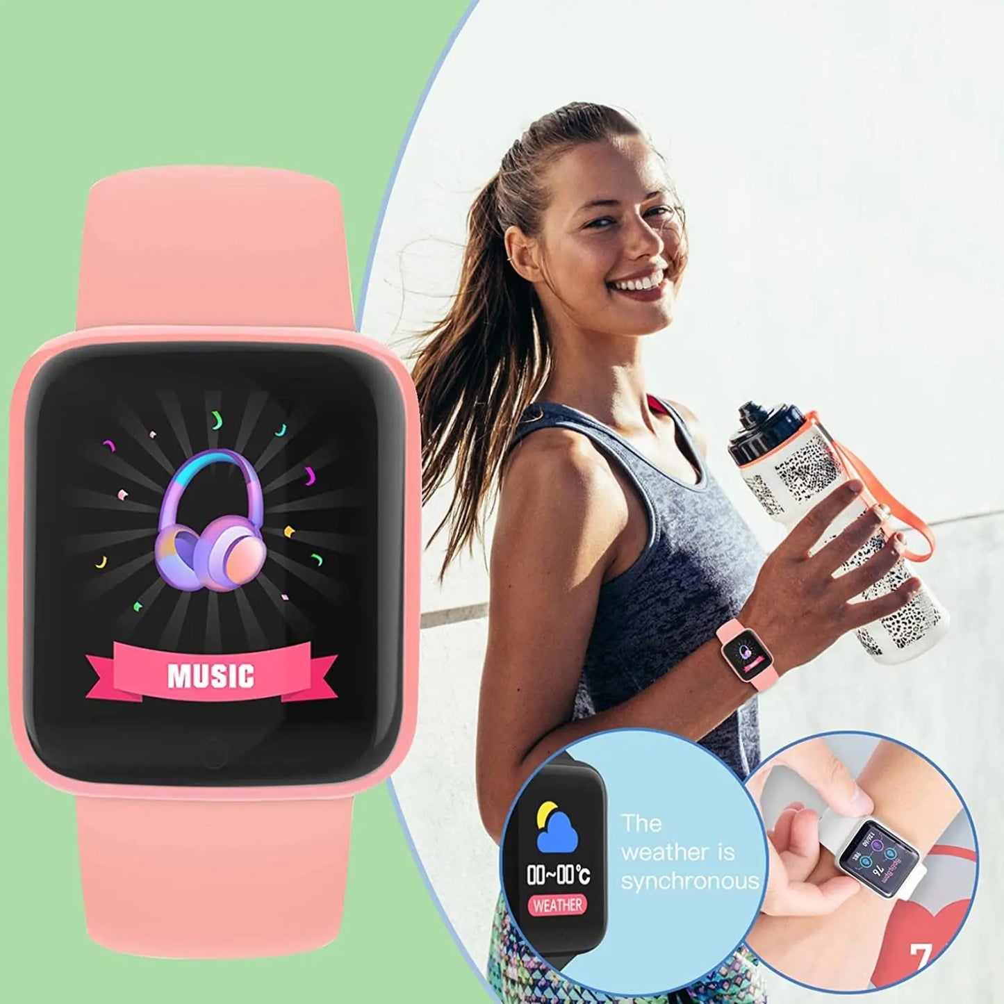 Multifunctional Smart Watch Men Women Bluetooth Connected Phone