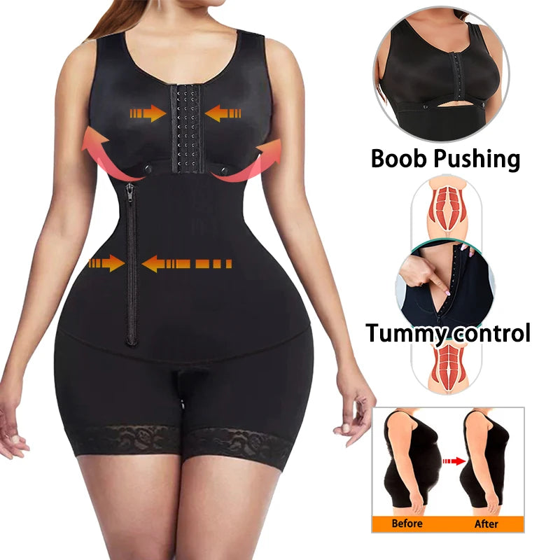 Body Shaper Faja Bodysuit Corset Top Bustier Original Colombian