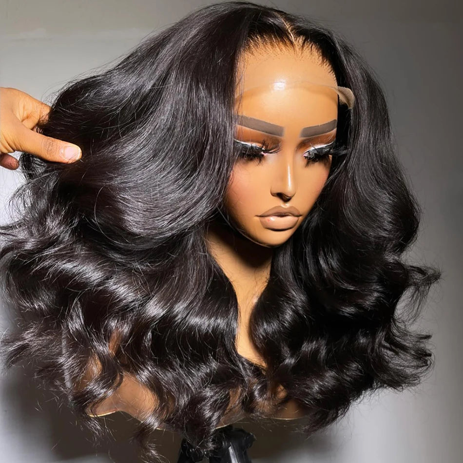 5x5 Glueless Wig Human Hair Water Wavy Transparent Lace Closure Wig 250% Body Wave 13x4 13x6 Short Bob Lace Front Wigs