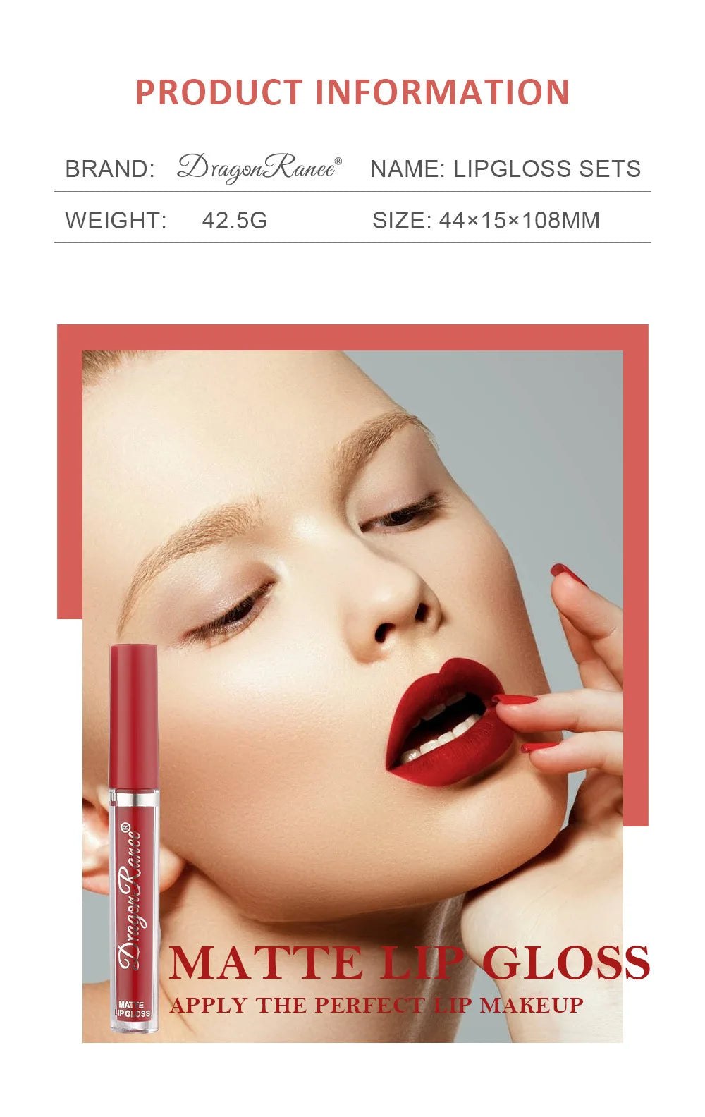 Korean Lipsticks Set Make Up Beauty Cosmetics Matte Lipsticks Waterproof