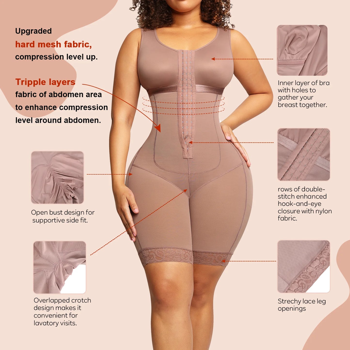 Colombianas Shaper Stage 2 For Women Postpartum Girdle BBL